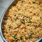 Arroz de sepia con espinacas